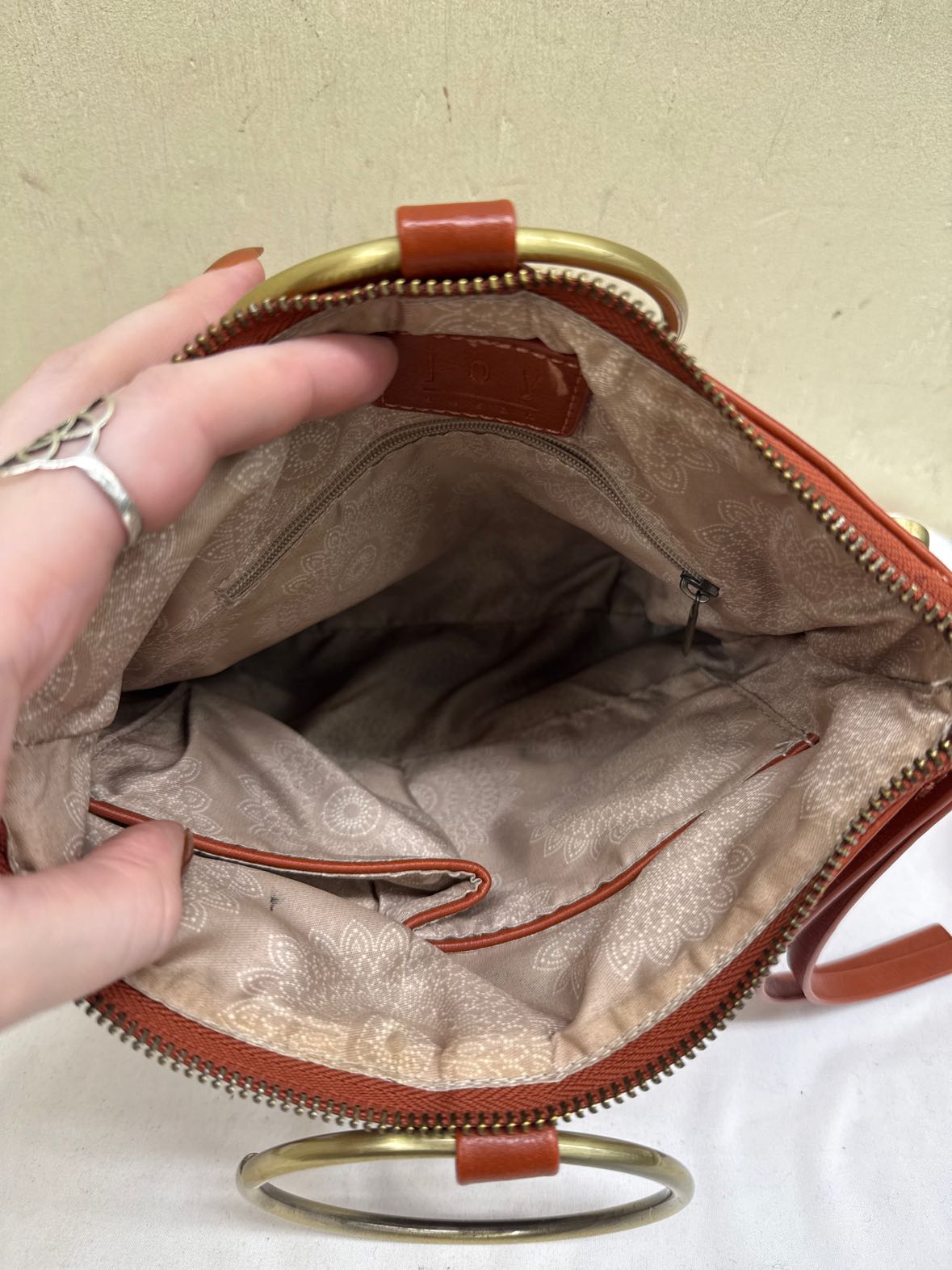 Joy Susan Orange Purse Bag