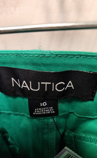 NWT Nautica Women's Size 10 Green Capris