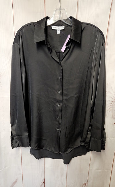 And Now This Women's Size S Black Long Sleeve Top