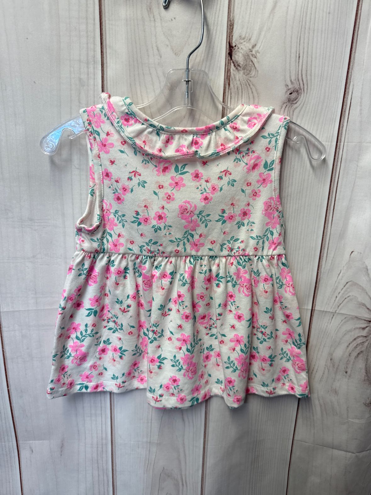Little Lass Girl's Size 6 White & Pink Shirt