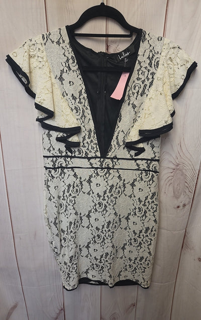 lulus black and white dress Women's Size M & Anthropologie Cowl Neck Cut Size:L/XL (US 9-12) Simply captivate any room Model:Summer