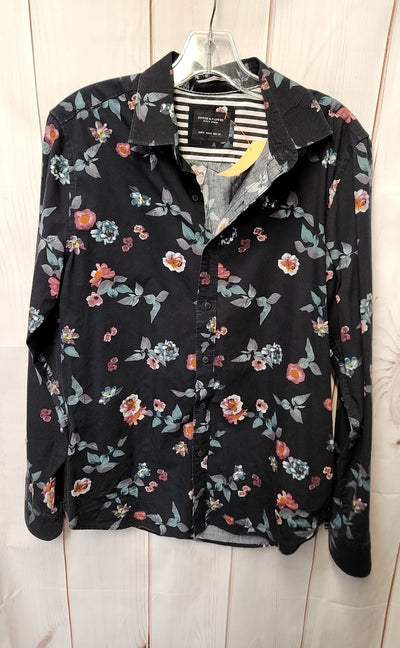 Denim & Flower Men's Size S Black Floral Shirt