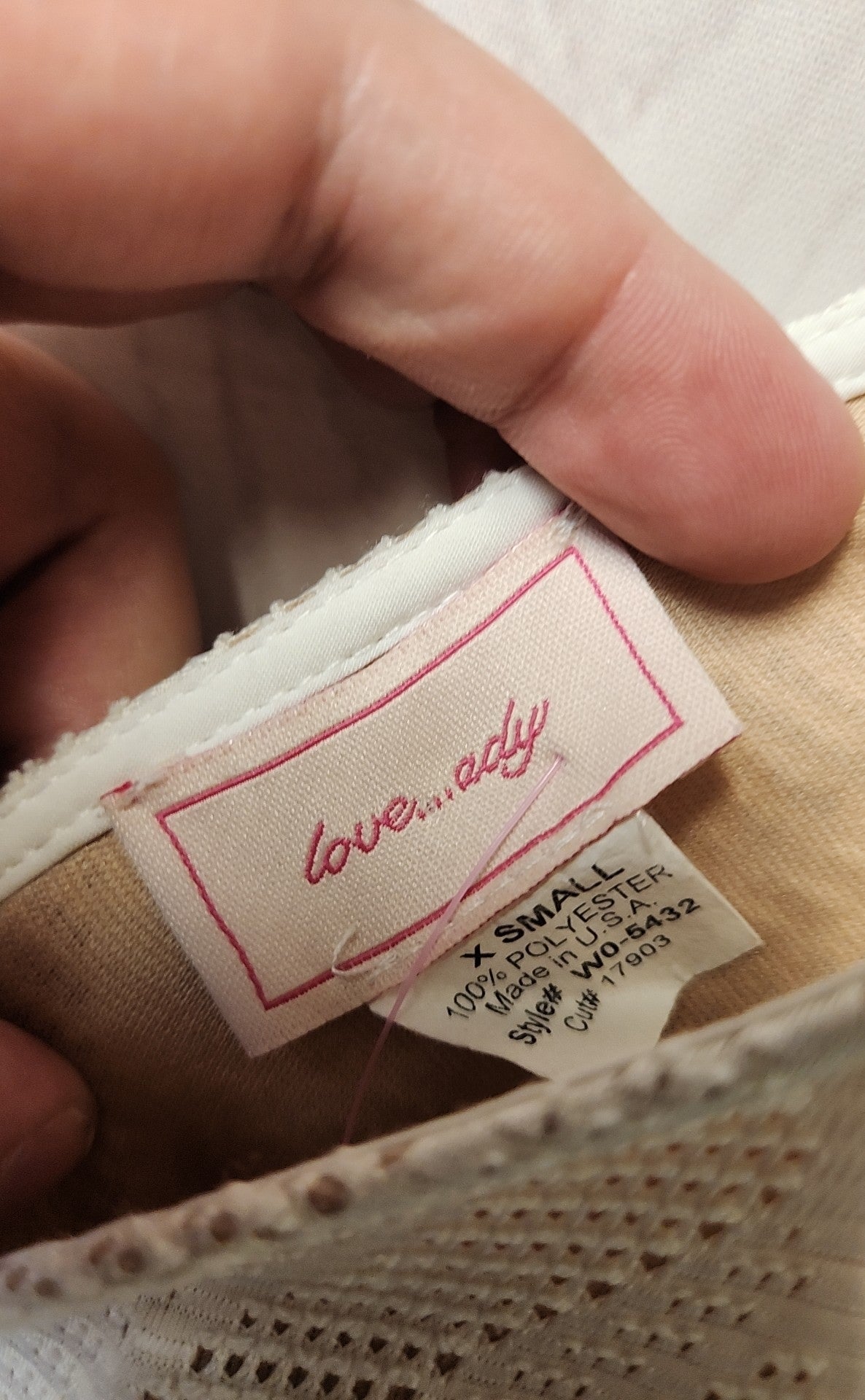 Love...ady Women's Size XS White Dress