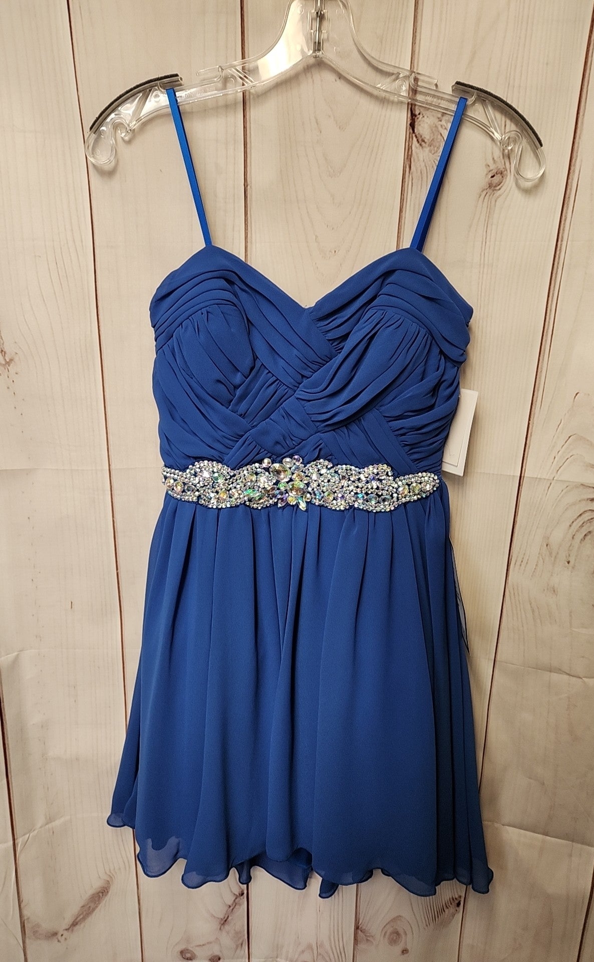 NWT City Studio Women's Size 5 Blue Dress