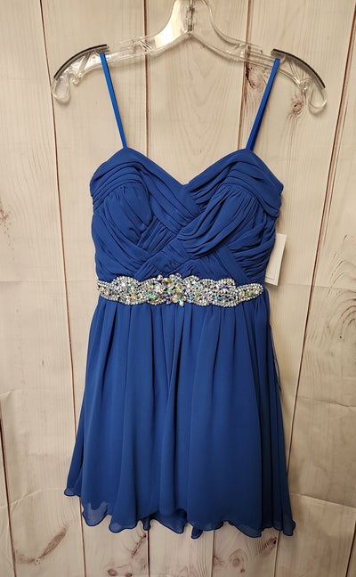 NWT City Studio Women's Size 5 Blue Dress