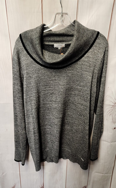 Calvin Klein Women's Size L Gray Sweater