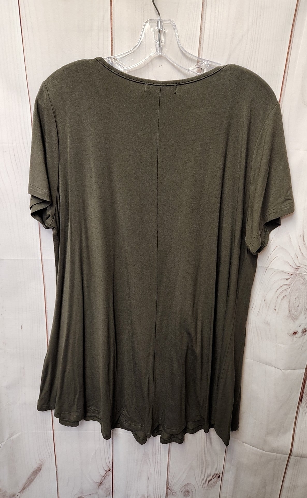 Esenchel Women's Size XL Olive Green 3/4 Sleeve Top