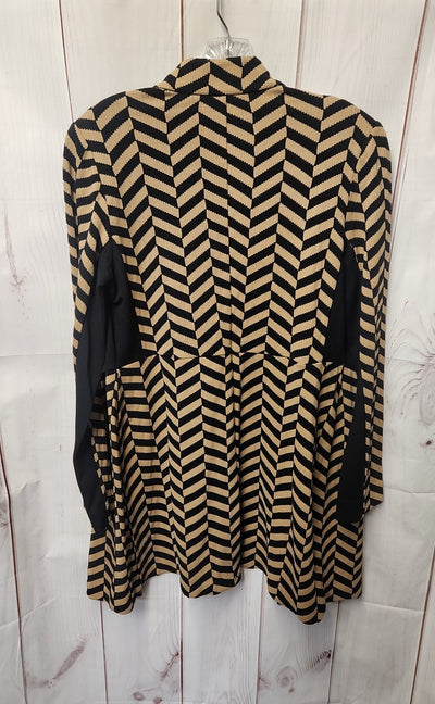 Chico's Women's Size 0 = US S Black & Beige Cardigan