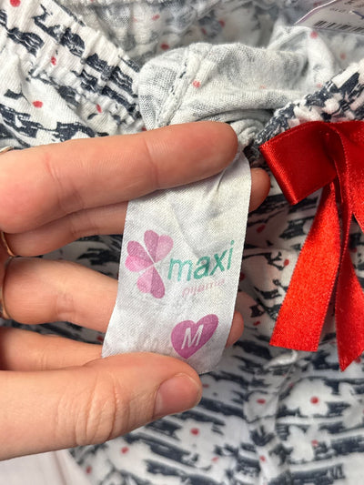 Maxima Women's Size M White & Blue PJ Bottoms