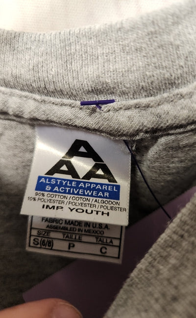 Girl's Size 8 Gray Shirt