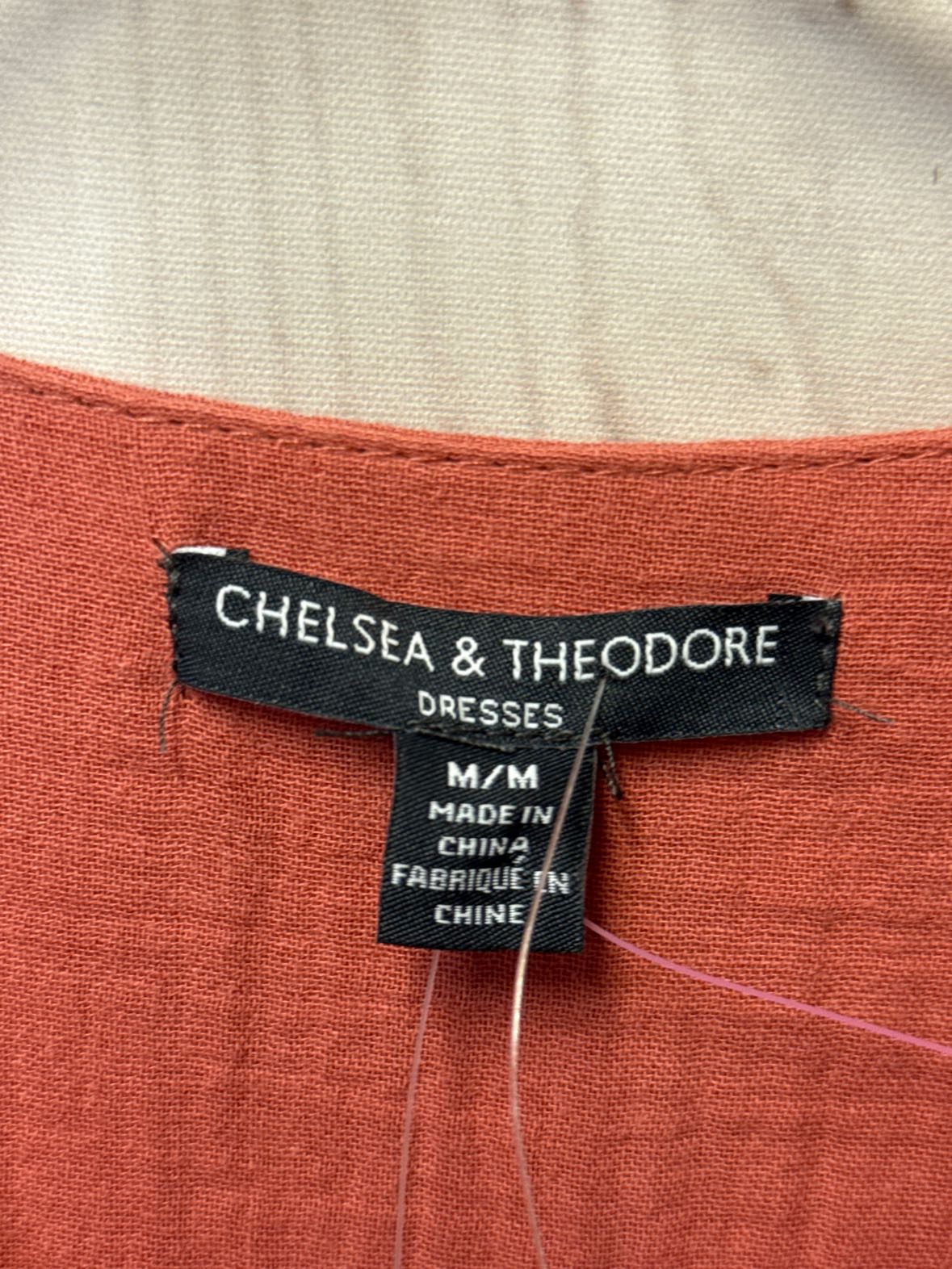 NWT Chelsea & Theodore Women's Size M Orange Dress