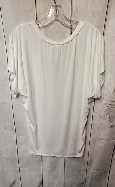 Sivana Women's Size XS White Short Sleeve Top