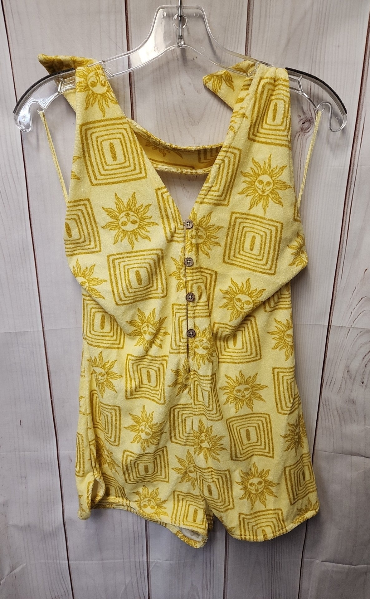 Urban Outfitters Women's Size L Yellow Romper