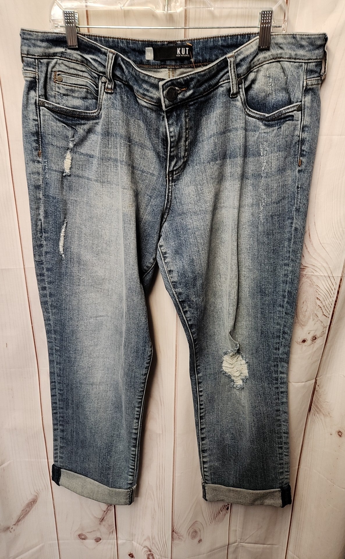 Kut from the Kloth Women's Size 33 (15-16) Blue Jeans Catherine Boyfriend