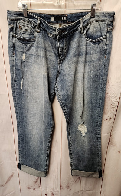 Kut from the Kloth Women's Size 33 (15-16) Blue Jeans Catherine Boyfriend