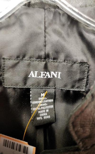 Alfani Women's Size M Green Leather Jacket