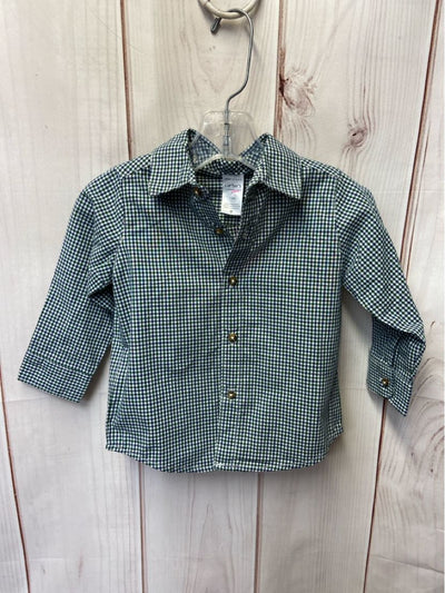 Carters Boy's Size 12 Months Blue & Green Shirt