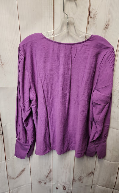 Simply Vera Women's Size XL Purple Long Sleeve Top