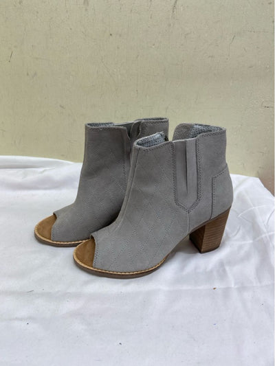 Toms Women's Size 5 Gray Open Toe Pumps