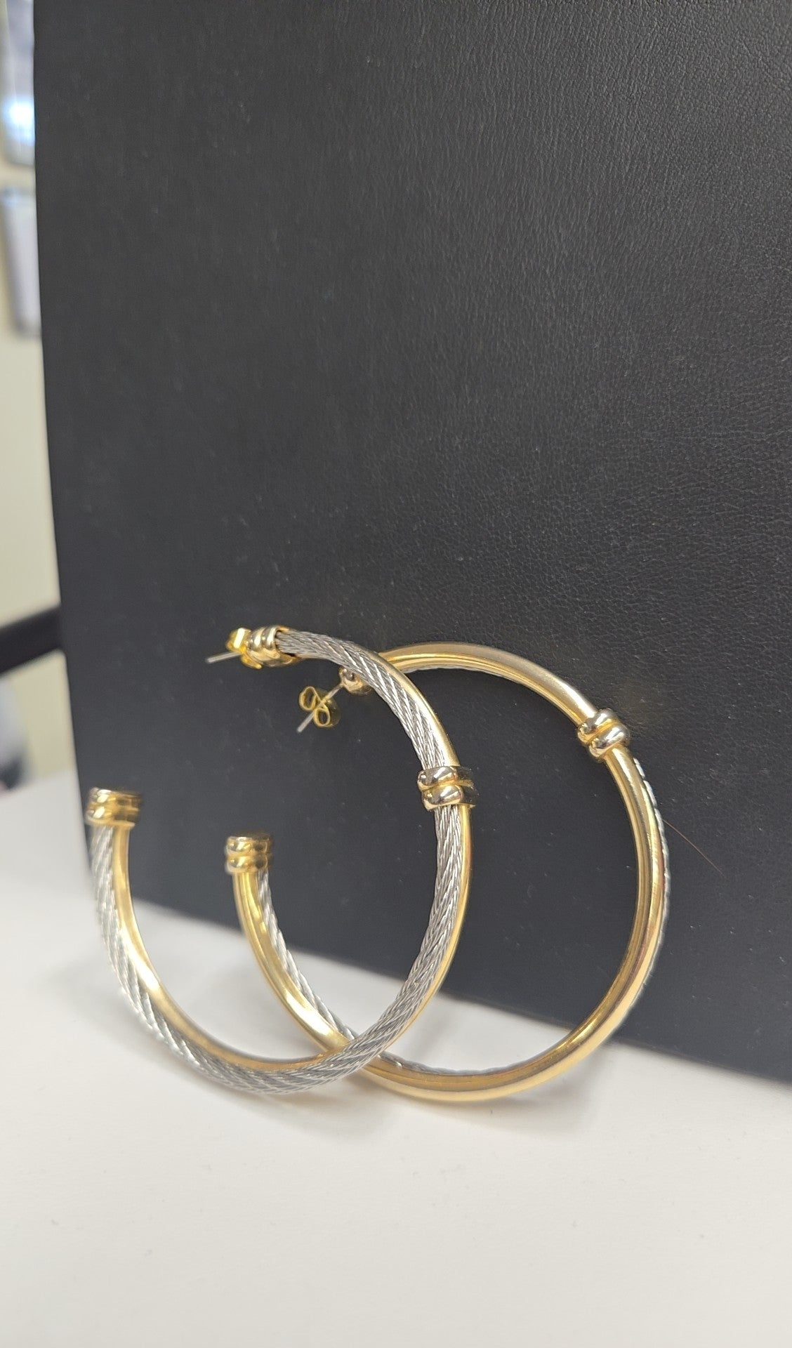 Silver & Gold Hoop Earrings
