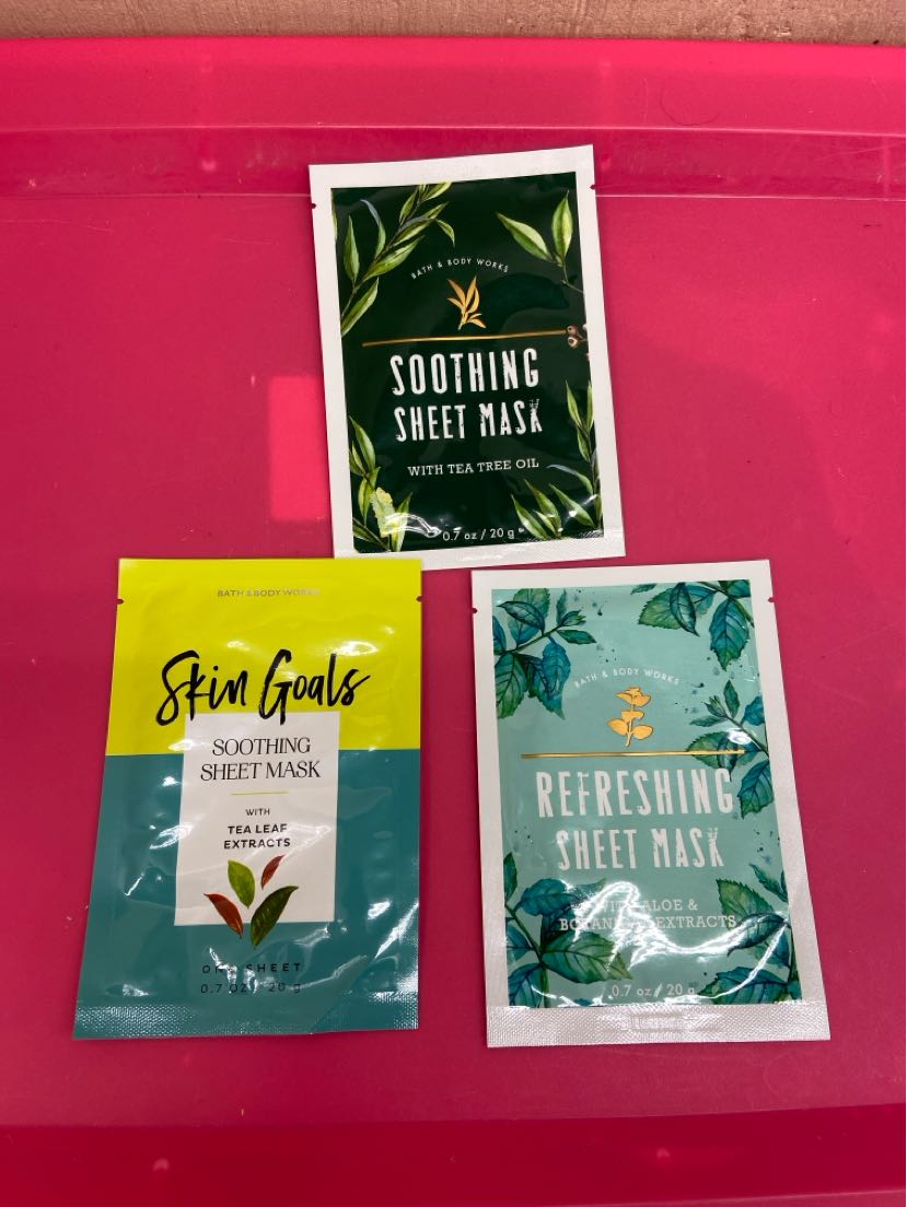 Bath & Body Works 3PCS Face Cosmetic - Soothing; Skin Goals; Refreshing