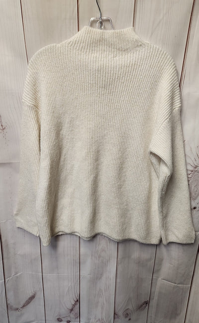 Loft Women's Size L Petite White Sweater