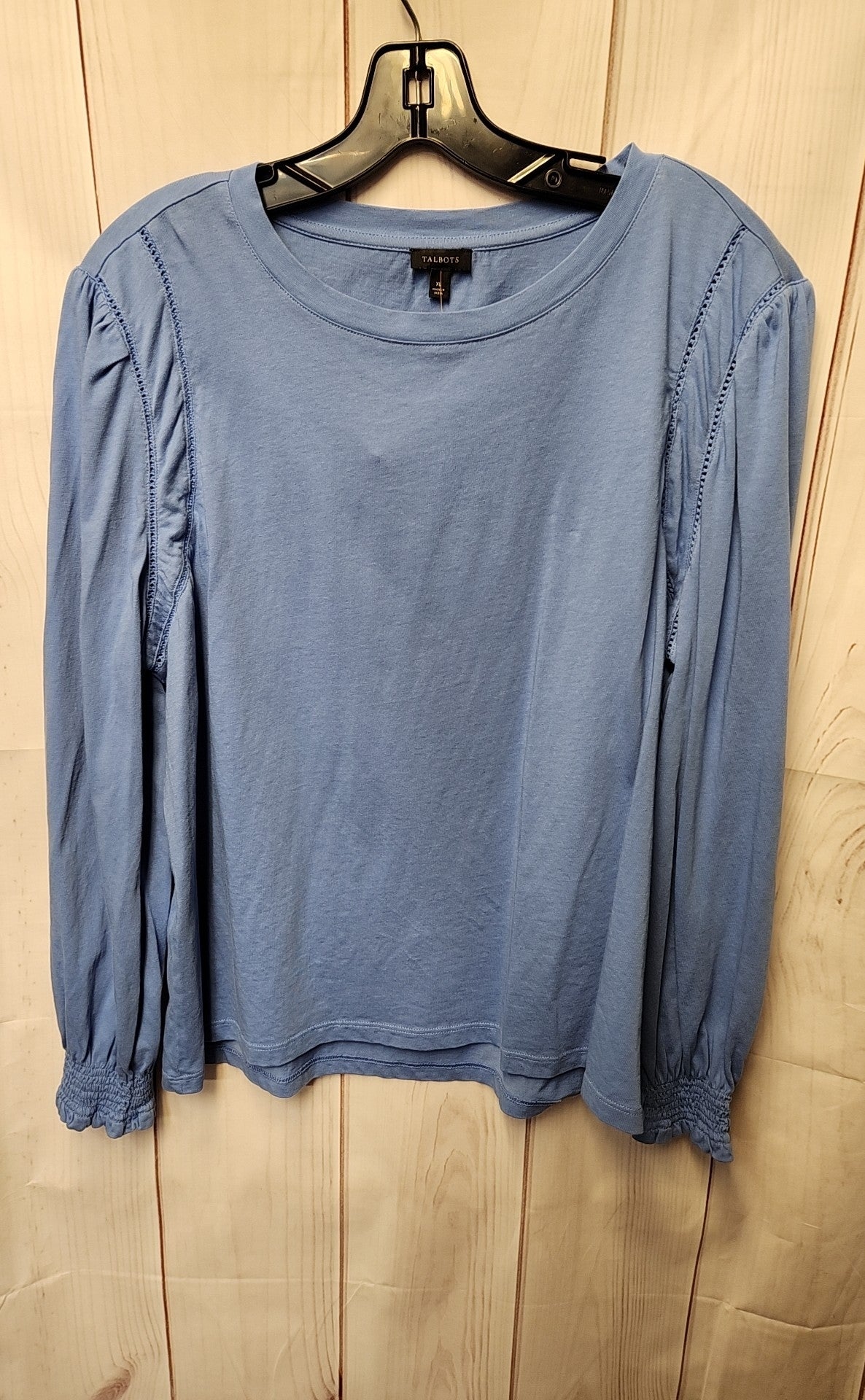 Talbots Women's Size XL Blue Long Sleeve Top