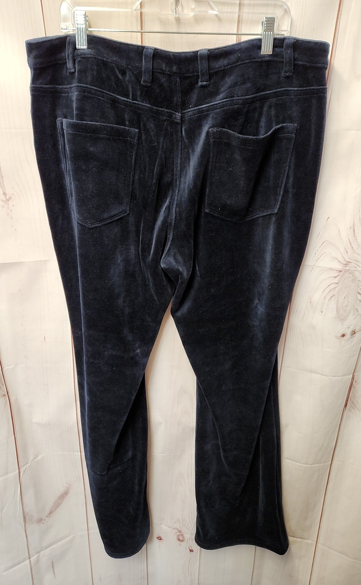 Coldwater Creek Women's Size 18 Navy Velour Pants