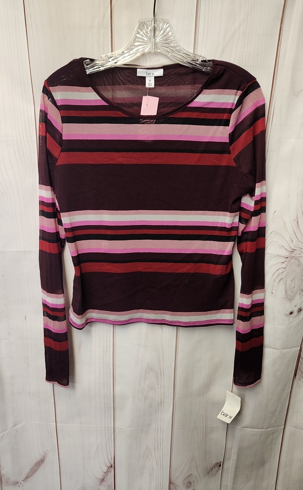 NWT Bar III Women's Size M Purple Long Sleeve Top