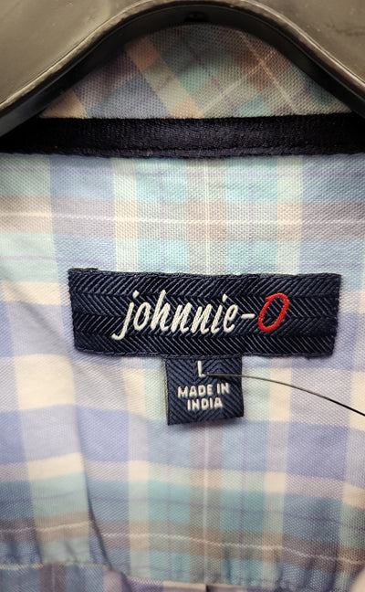 johnnie-O Men's Size L Blue Shirt