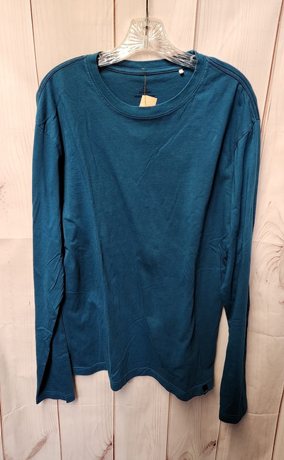 Prana Men's Size L Teal Shirt