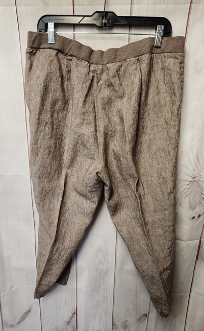 J Jill Women's Size L Petite Brown Pants