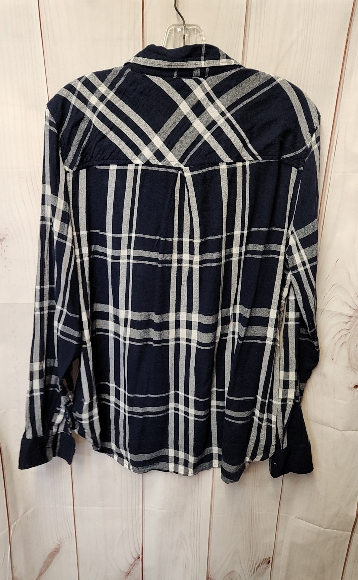 Lucky Brand Women's Size L Navy Long Sleeve Top