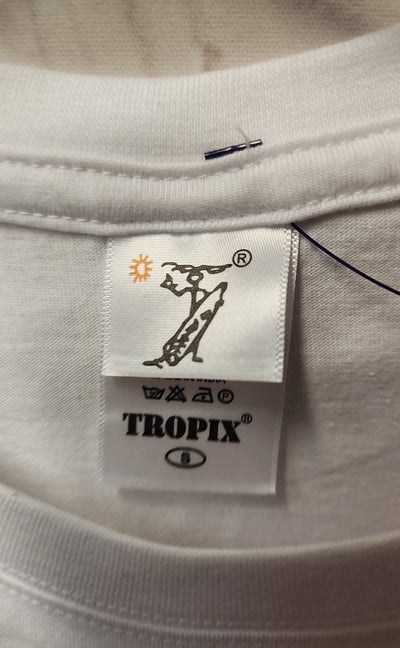 Tropix Men's Size S White Shirt