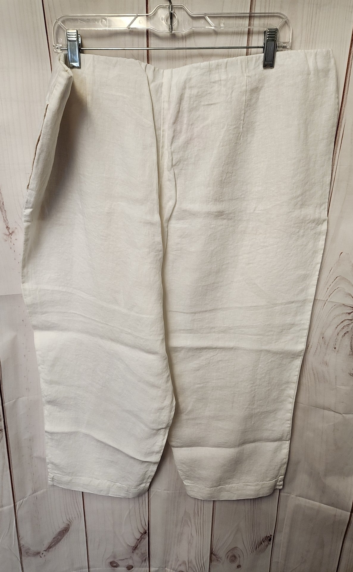 J Jill Women's Size XL White Linen Pants