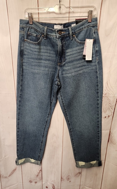 NWT Sofia Women's Size 27 (3-4) Blue Jeans Beatrix Relaxed Boyfriend