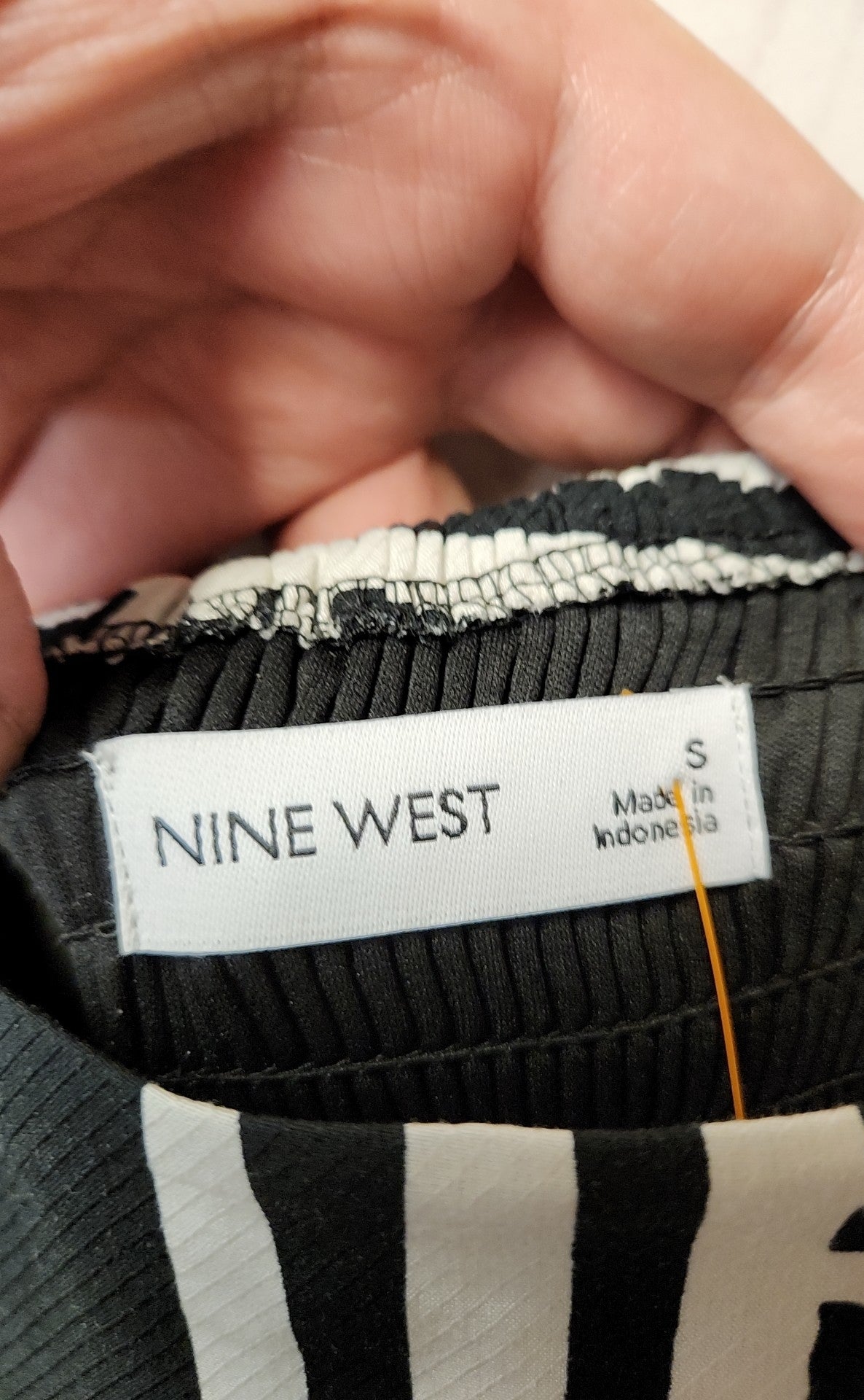 NWT Nine West Women's Size S Black & White Dress