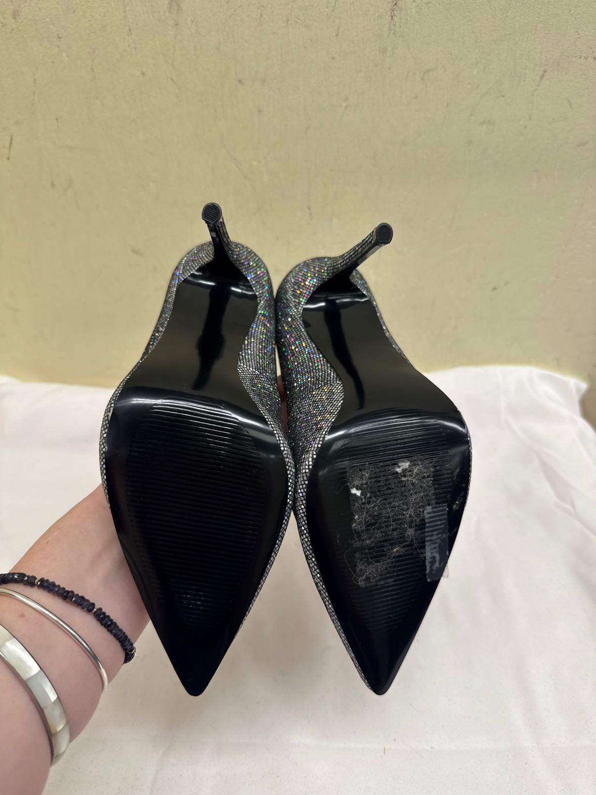 Steve Madden Women's Size 6-1/2 Silver Pumps Shoes