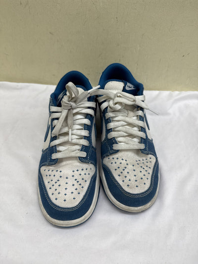 Nike Dunk Low Blue Sashiko White DV0834-101 Men's Size 9 Sneakers Shoes