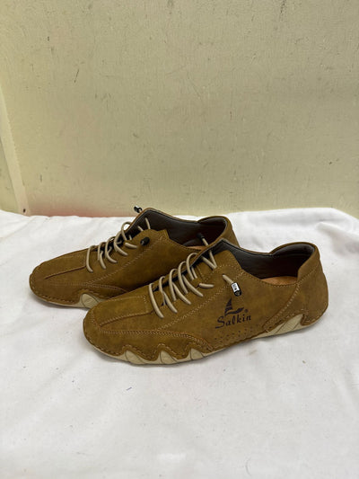 Salkins Women's Size 39=8-1/2 Tan Sneakers