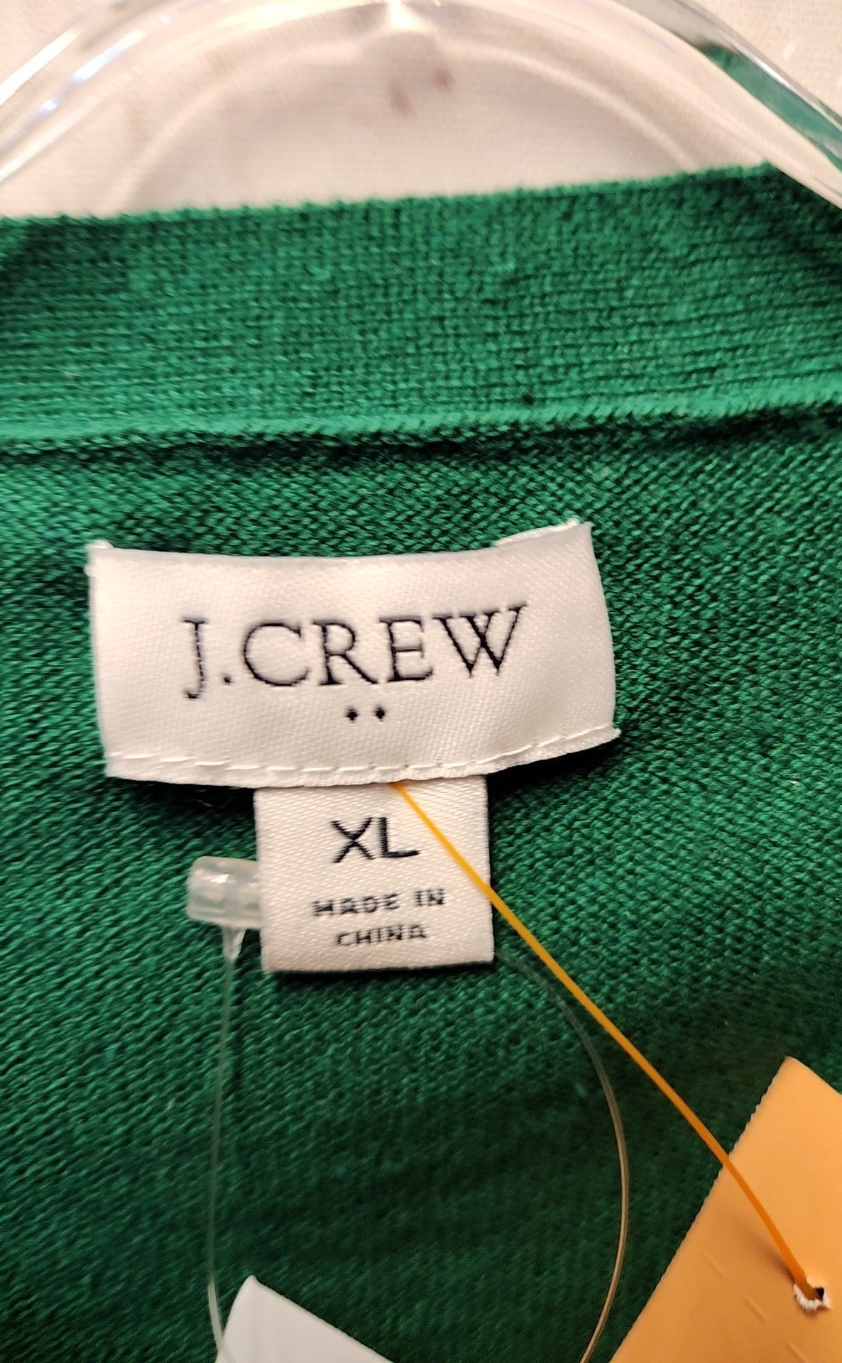 NWT J Crew Women's Size XL Green Long Sleeve Top