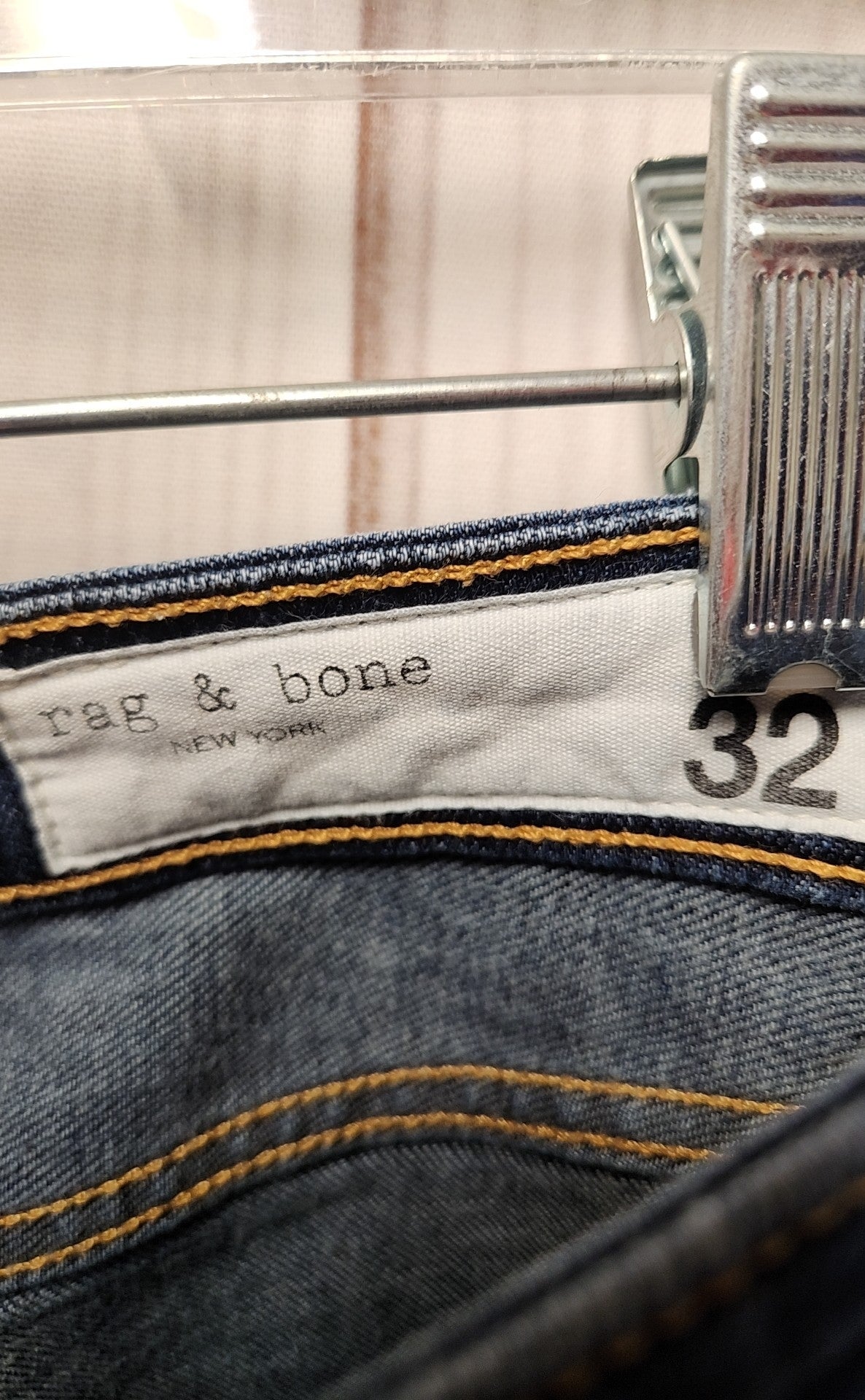 Rag & Bone Women's Size 32 (13-14) Blue Jeans Dre Low Rise Slim Boyfriend