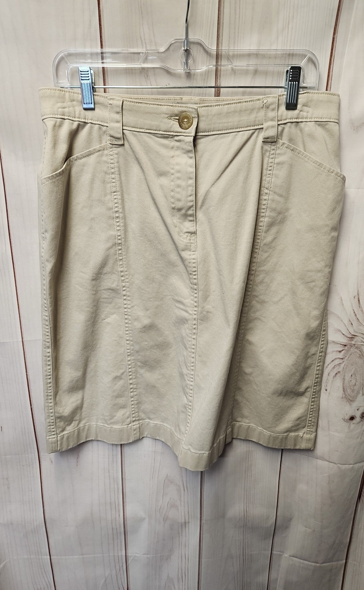 LL Bean Women's Size 12 Beige Skirt
