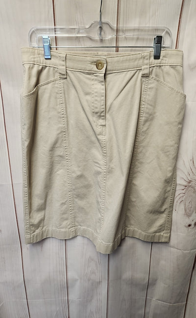 LL Bean Women's Size 12 Beige Skirt