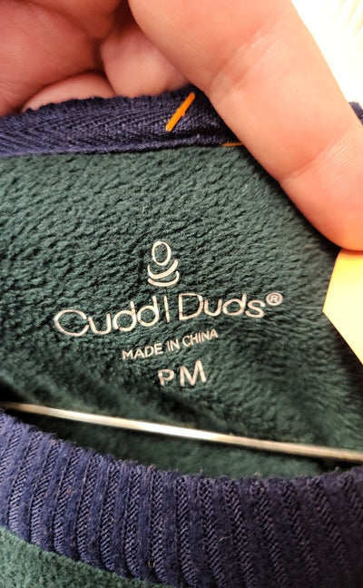 Cuddl Duds Women's Size M Green Pajamas