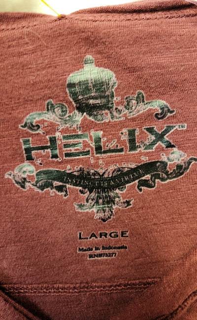 Helix Men's Size L Maroon Shirt