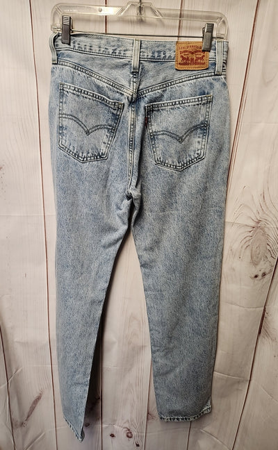 Levis Women's Size 25 (0) Blue Jeans Low Pro Straight