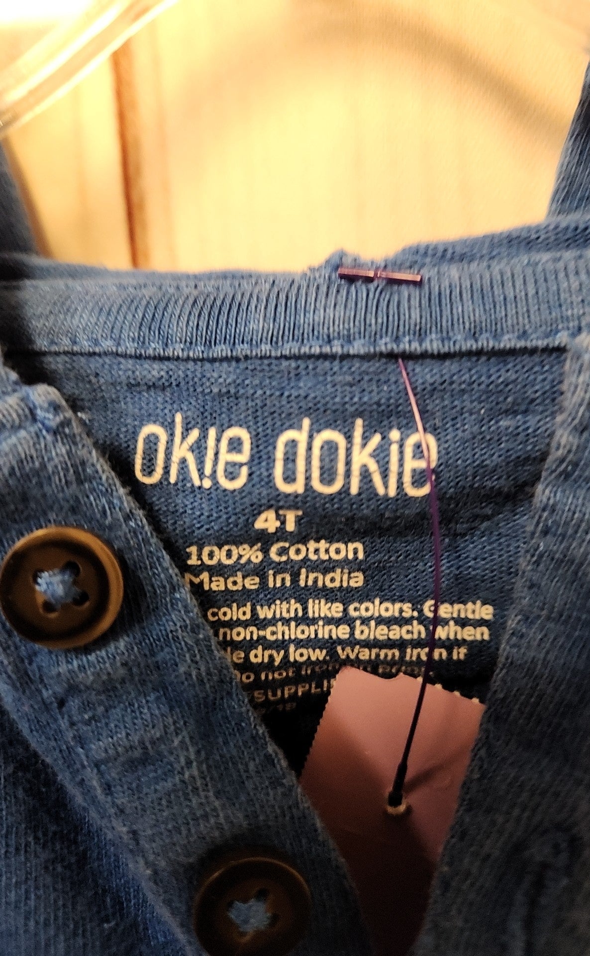 Okedokie Boy's Size 4 Blue Shirt