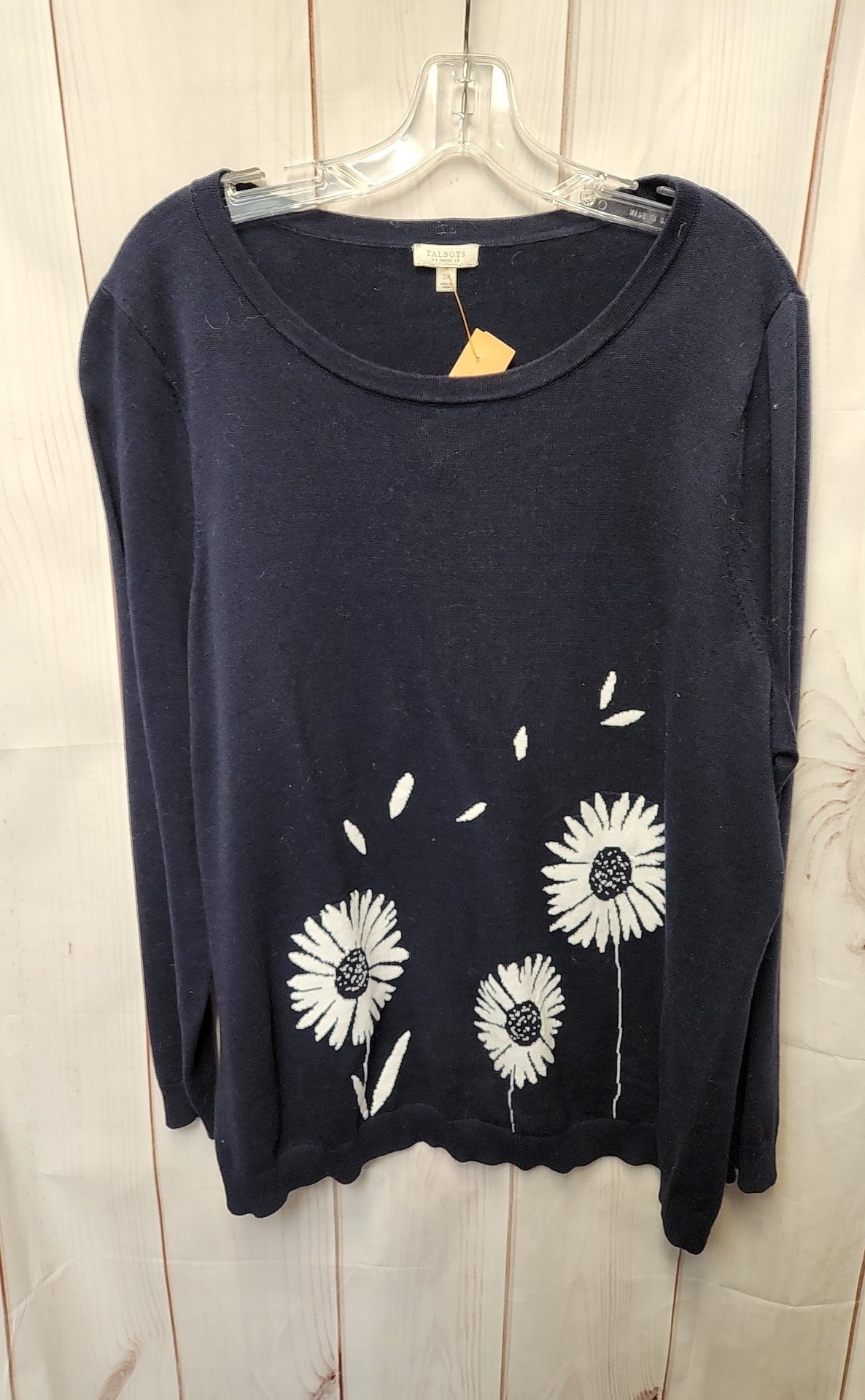 Talbots Women's Size 2X Navy Sweater