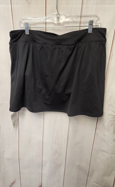 NWT Lands End Women's Size 16 Black Swim Bottom